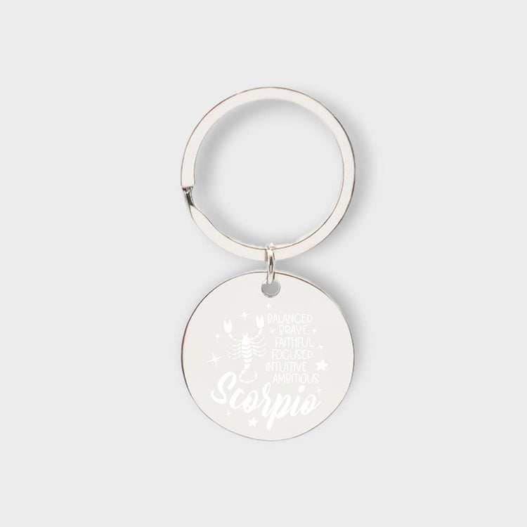Scorpio Descriptive Keychain - jflinz