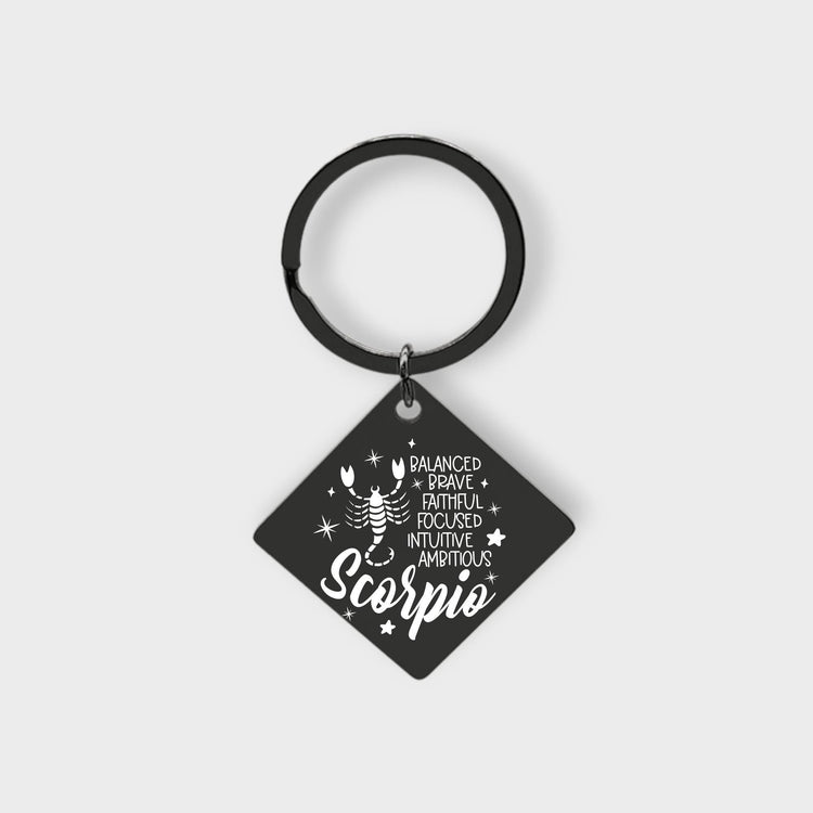 Scorpio Descriptive Keychain - jflinz