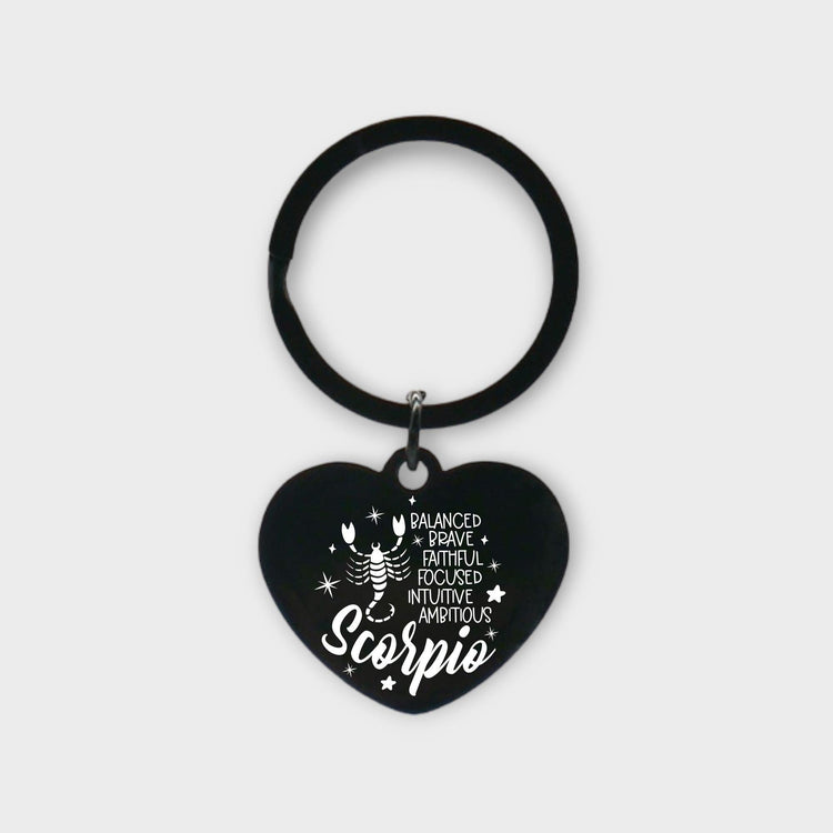 Scorpio Descriptive Keychain - jflinz