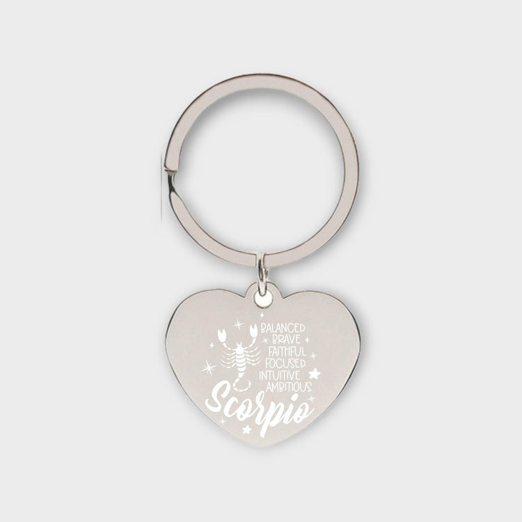 Scorpio Descriptive Keychain - jflinz