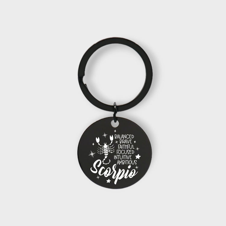 Scorpio Descriptive Keychain - jflinz