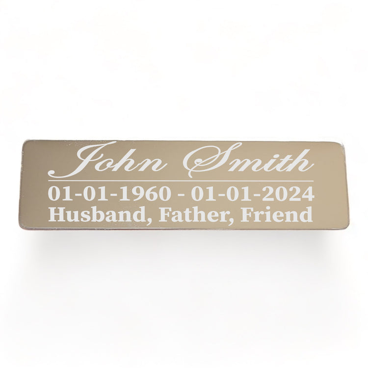 Memorial Plaque | Mirror Stainless |