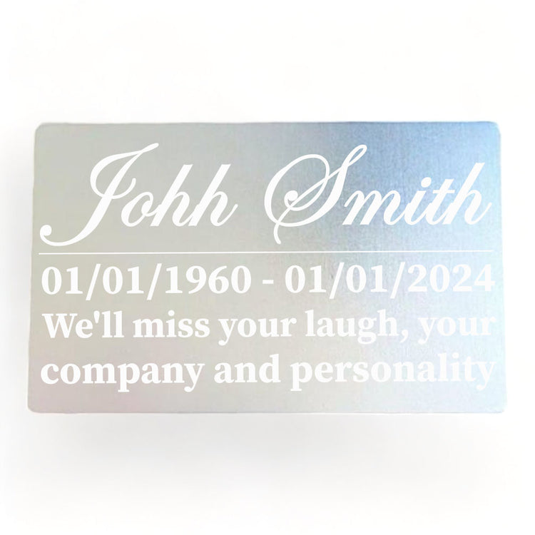 Memorial Plaque | Aluminium |