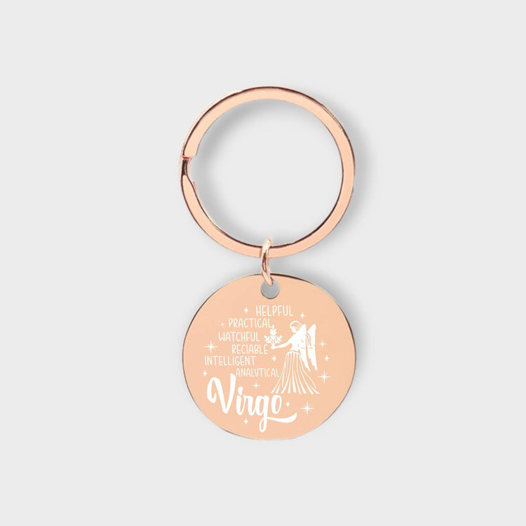 Virgo Descriptive Keychain - jflinz
