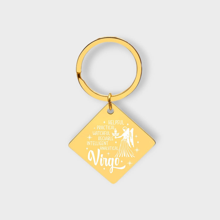 Virgo Descriptive Keychain - jflinz