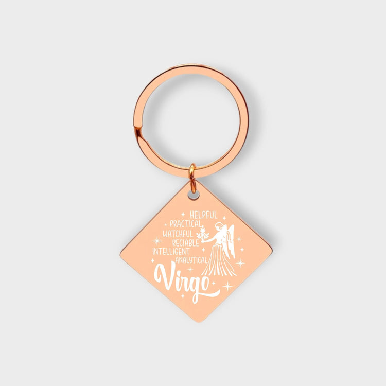 Virgo Descriptive Keychain - jflinz