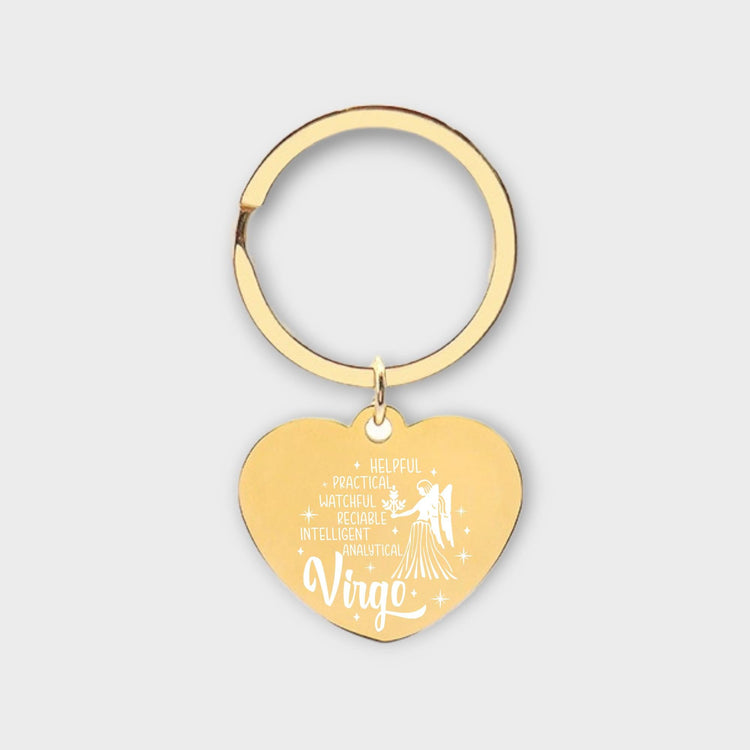 Virgo Descriptive Keychain - jflinz