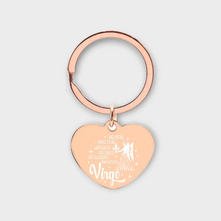 Virgo Descriptive Keychain - jflinz