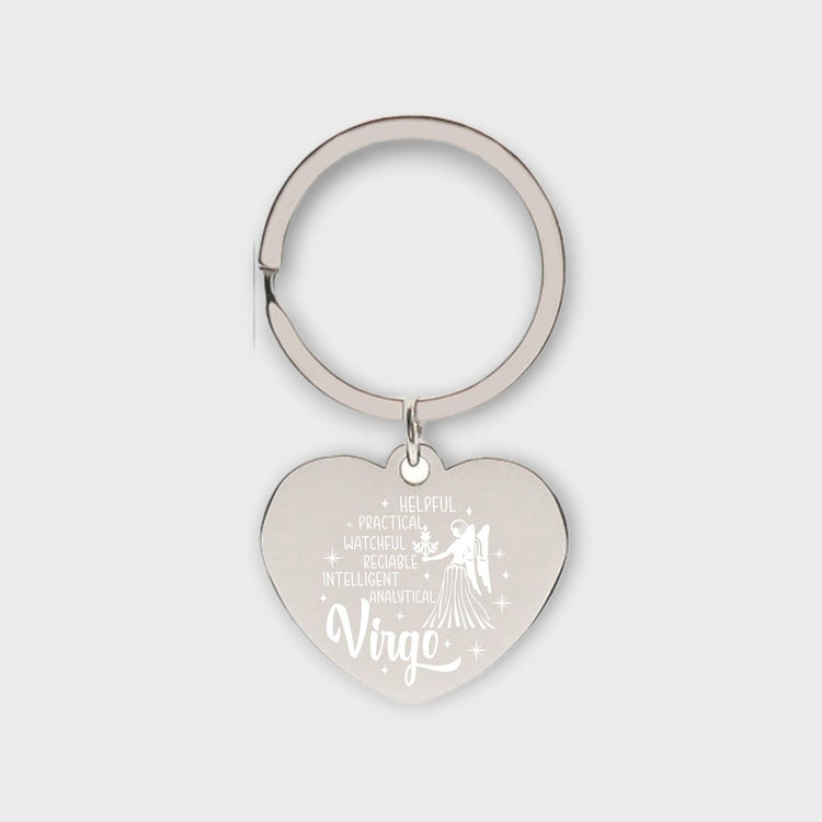 Virgo Descriptive Keychain - jflinz