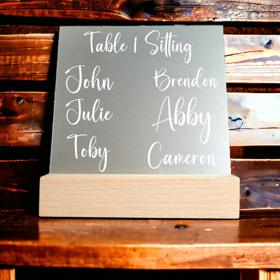 Wedding Table Signage - jflinz
